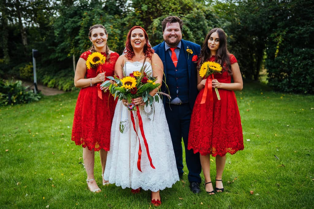 Bride-and-Bridesmaids-Outdoor-Wedding-Tom-Calton-
